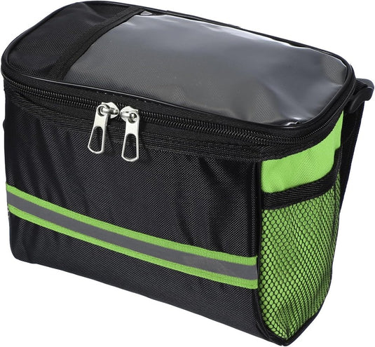 Waterdichte fietsstuurtas 21,5x13x15 cm - Fietstas frame & stuur met reflectie - Fietsmand & schoudertas mountainbike - happygetfit.com