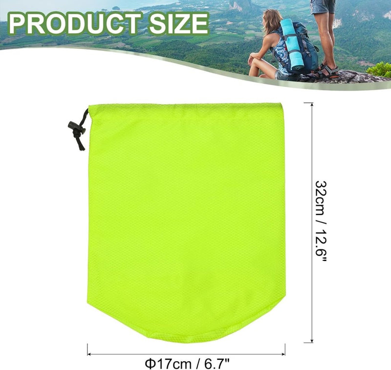 Laden Sie das Bild in Galerie -Viewer, Waterdichte opbergzak 11 x 20 cm met trekkoord oranje – stuff sack – camping accessoires - happygetfit.com
