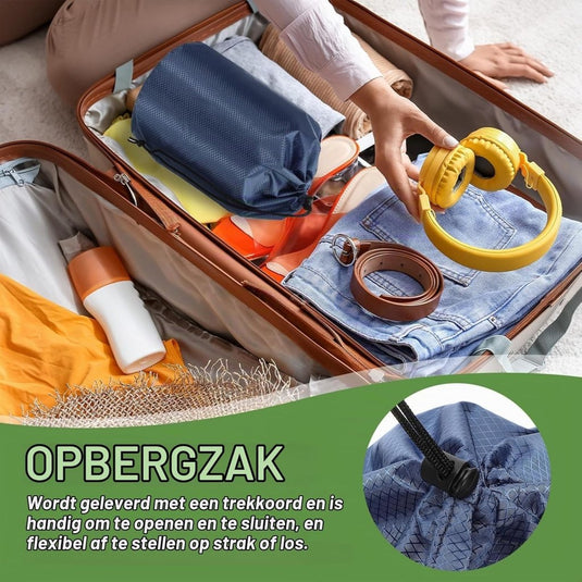 Waterdichte opbergzak 11 x 20 cm met trekkoord oranje – stuff sack – camping accessoires - happygetfit.com