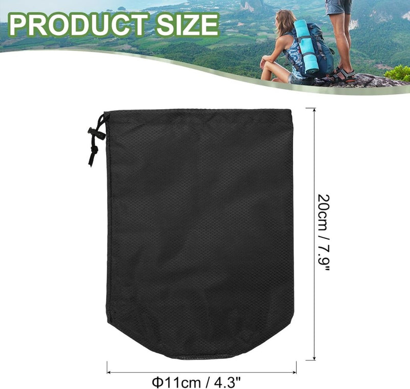 Laden Sie das Bild in Galerie -Viewer, Waterdichte opbergzak 11 x 20 cm met trekkoord oranje – stuff sack – camping accessoires - happygetfit.com
