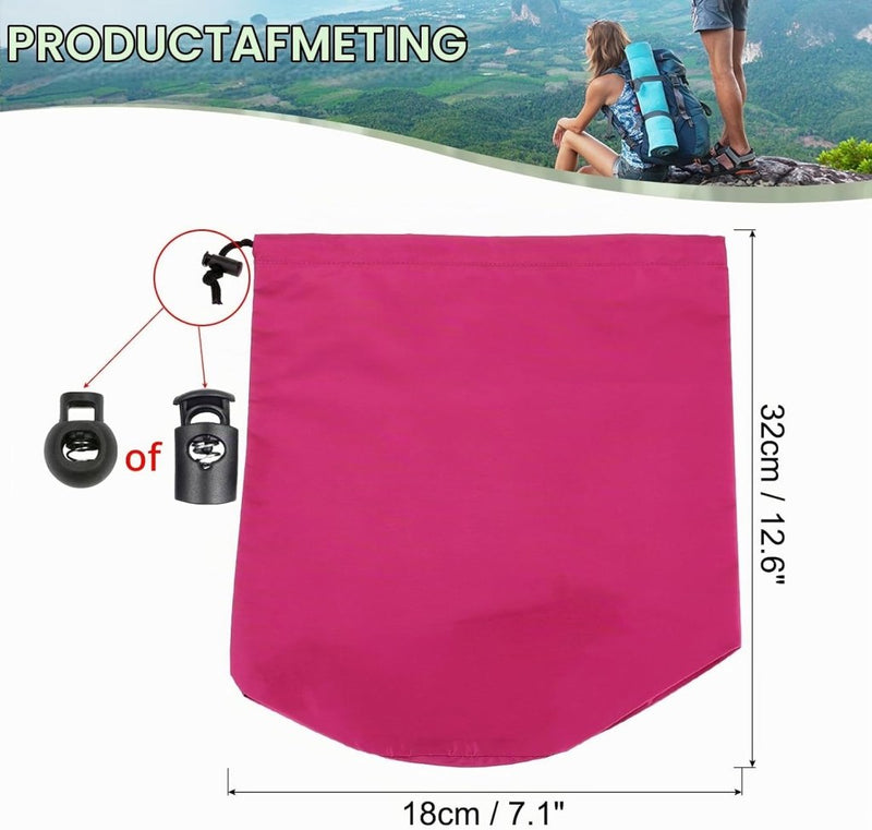 Laden Sie das Bild in Galerie -Viewer, Waterdichte opbergzak 13 x 25 cm met trekkoord geel – stuff sack – camping accessoires - happygetfit.com
