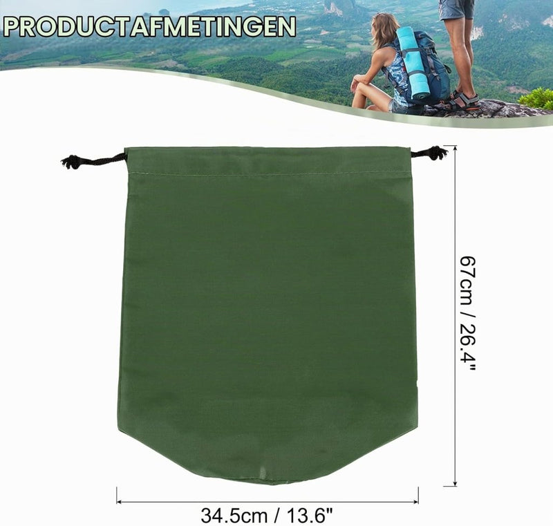 Laden Sie das Bild in Galerie -Viewer, Waterdichte opbergzak 13 x 25 cm met trekkoord geel – stuff sack – camping accessoires - happygetfit.com
