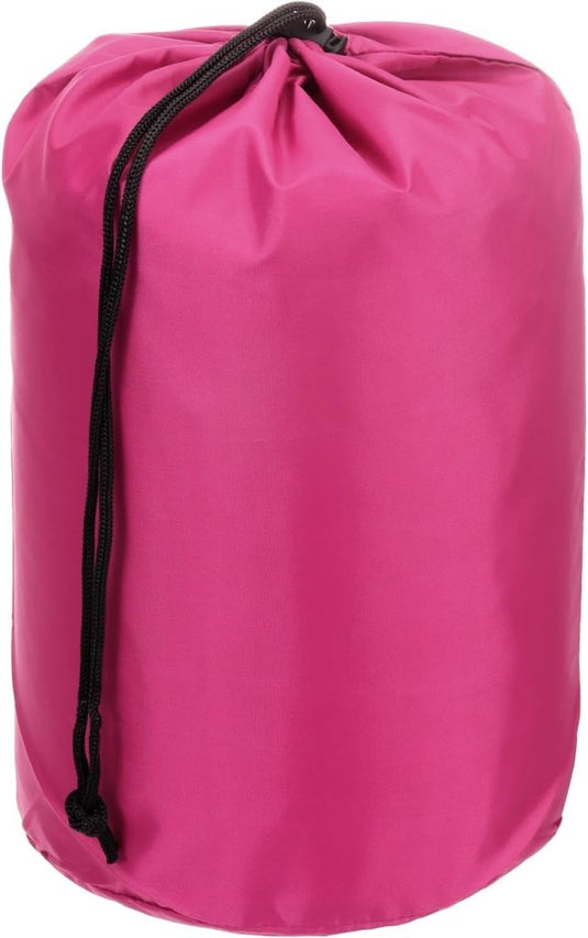 Waterdichte opbergzak 13 x 25 cm met trekkoord geel – stuff sack – camping accessoires - happygetfit.com