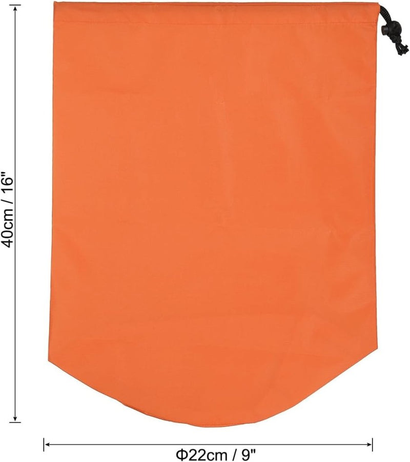 Laden Sie das Bild in Galerie -Viewer, Waterdichte opbergzak 16 x 32 cm met trekkoord zwart – stuff sack – camping accessoires - happygetfit.com
