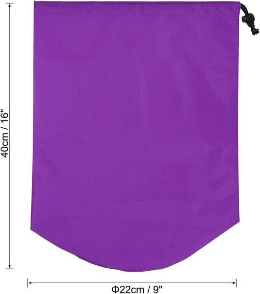 Waterdichte opbergzak 16 x 32 cm met trekkoord zwart – stuff sack – camping accessoires - happygetfit.com