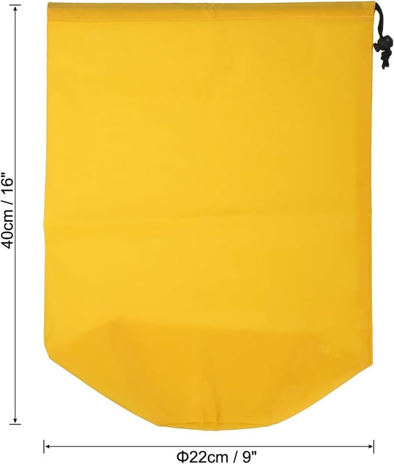 Laden Sie das Bild in Galerie -Viewer, Waterdichte opbergzak 16 x 32 cm met trekkoord zwart – stuff sack – camping accessoires - happygetfit.com

