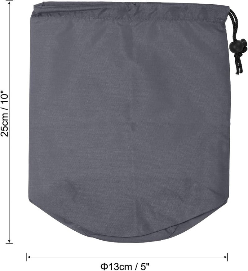 Laden Sie das Bild in Galerie -Viewer, Waterdichte opbergzak 16 x 32 cm met trekkoord zwart – stuff sack – camping accessoires - happygetfit.com
