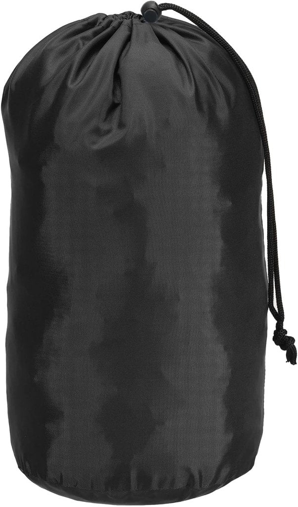Laden Sie das Bild in Galerie -Viewer, Waterdichte opbergzak 16 x 32 cm met trekkoord zwart – stuff sack – camping accessoires - happygetfit.com
