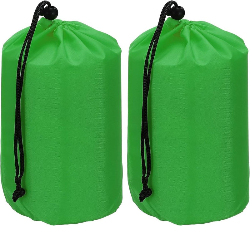 Laden Sie das Bild in Galerie -Viewer, Waterdichte opbergzakken 2 stuks 13 x 25 cm met trekkoord donkergrijs – stuff sacks – camping accessoires - happygetfit.com
