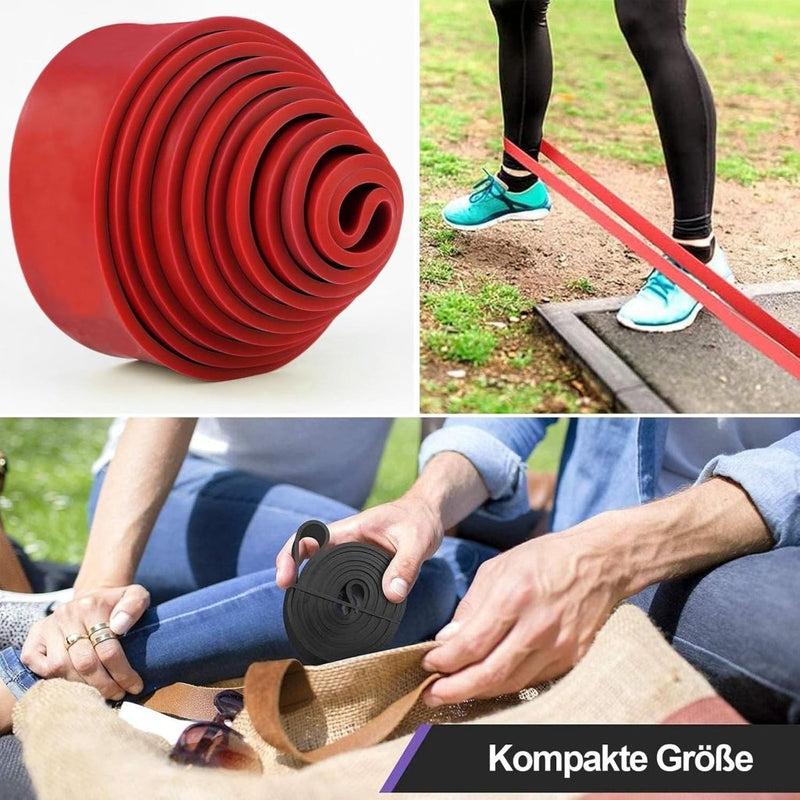 Laad afbeelding in Galerijviewer, Weerstandsbanden set van 4 voor fitness en krachttraining - happygetfit.com

