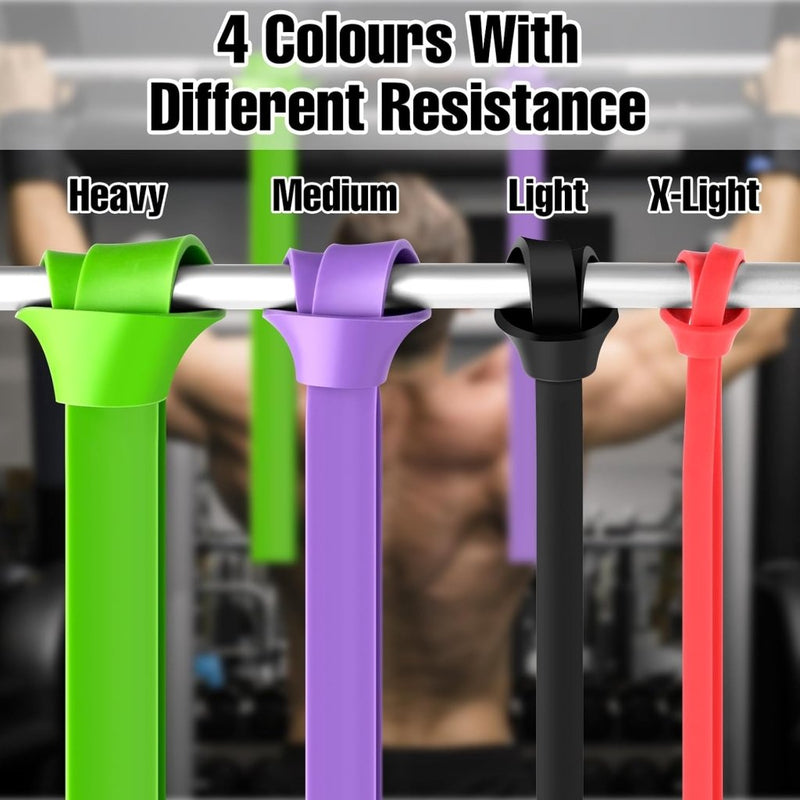 Laad afbeelding in Galerijviewer, Weerstandsbanden set van 4 voor fitness en pull-ups - happygetfit.com
