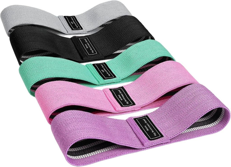 Charger l’image dans la visionneuse de galerie, Weerstandsbanden van stof 3 stuks met lichte middelzware en zware weerstand voor benen en billen – fitnesselastieken – booty bands - happygetfit.com
