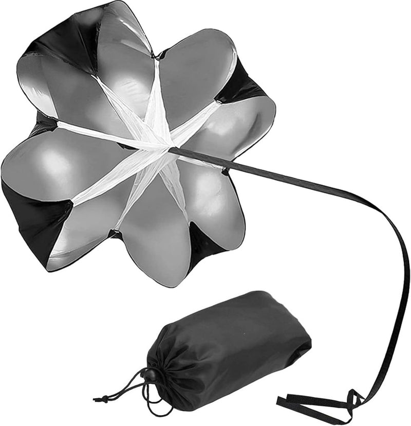 Chargez l'image dans la visionneuse de la galerie, Weerstandsparachute 140 cm met verstelbare heupriem – sprinttraining – snelheidstraining – conditietraining - happygetfit.com
