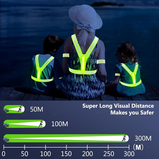 🌟 Wees zichtbaar en veilig met dit LED - veiligheidsvest! - happygetfit.com
