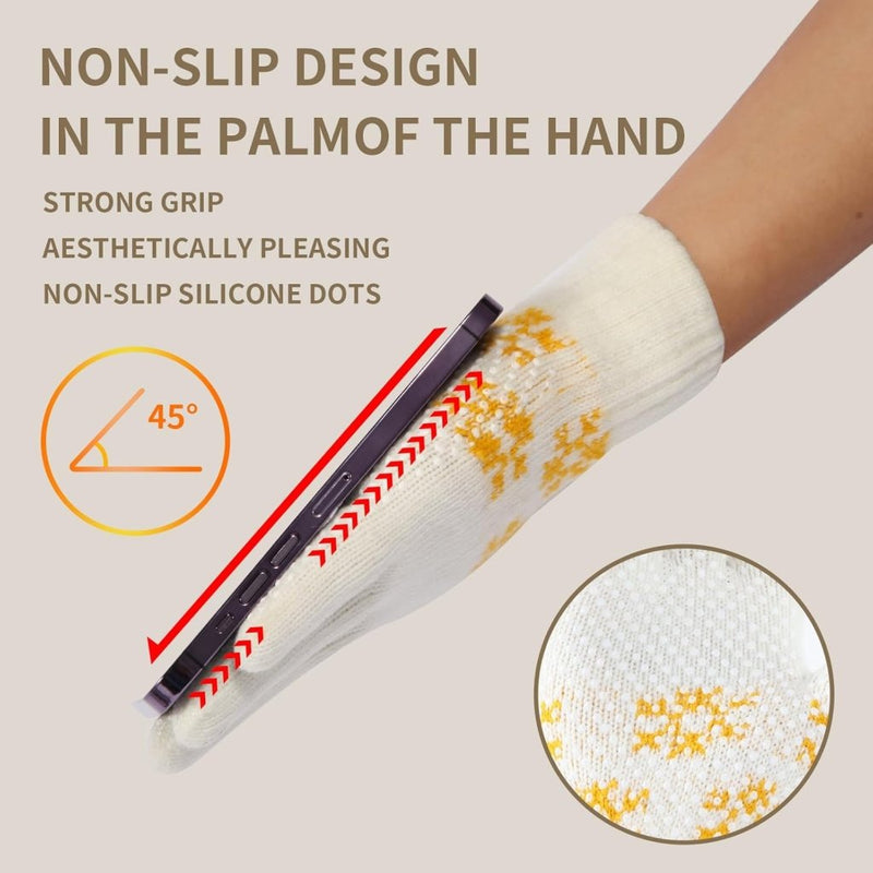 Laad afbeelding in Galerijviewer, Winterhandschoenen, touchscreen-handschoenen, fleece, stretch, gebreide handschoenen, sport, warme loophandschoenen, indoor-outdoorsport, voor dames en heren - happygetfit.com
