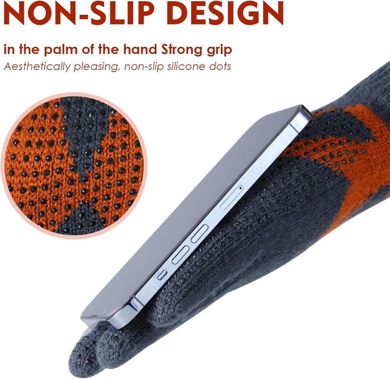 Laad afbeelding in Galerijviewer, Winterhandschoenen, touchscreen-handschoenen, fleece, stretch, gebreide handschoenen, sport, warme loophandschoenen, indoor-outdoorsport, voor dames en heren - happygetfit.com
