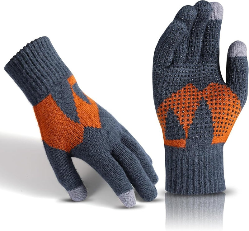Laad afbeelding in Galerijviewer, Winterhandschoenen, touchscreen-handschoenen, fleece, stretch, gebreide handschoenen, sport, warme loophandschoenen, indoor-outdoorsport, voor dames en heren - happygetfit.com
