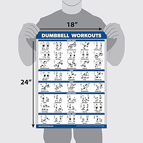Workout posters set van 4 gelamineerd 45,7 x 61 cm - happygetfit.com