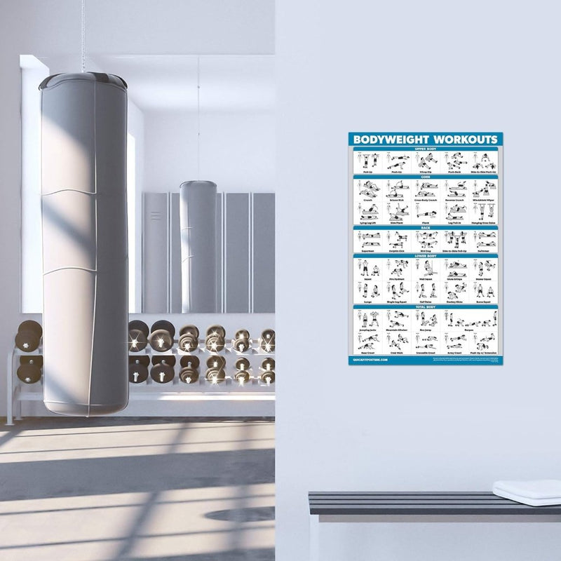 Load image into Gallery viewer, Workout posters set van 4 gelamineerd 45,7 x 61 cm - happygetfit.com
