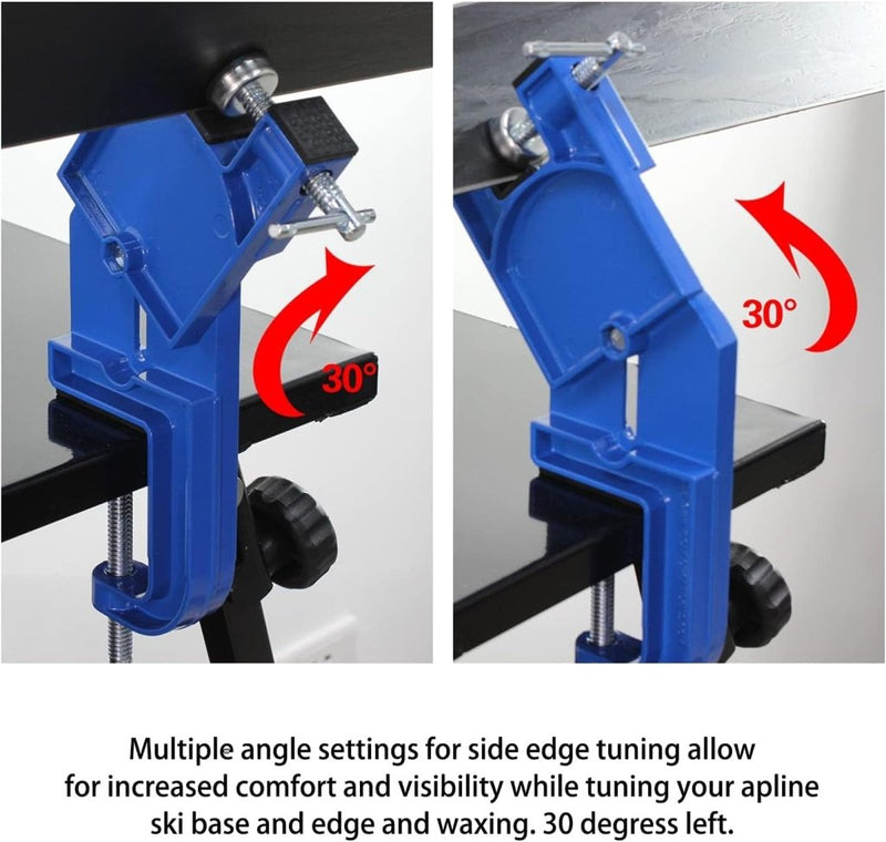 Load image into Gallery viewer, XCMAN Alpine Ski Vise voor Ski Tuning en Waxen Instelbare Hoek en Hoogte Duurzaam en Stabiel - Aluminium Materiaal - happygetfit.com
