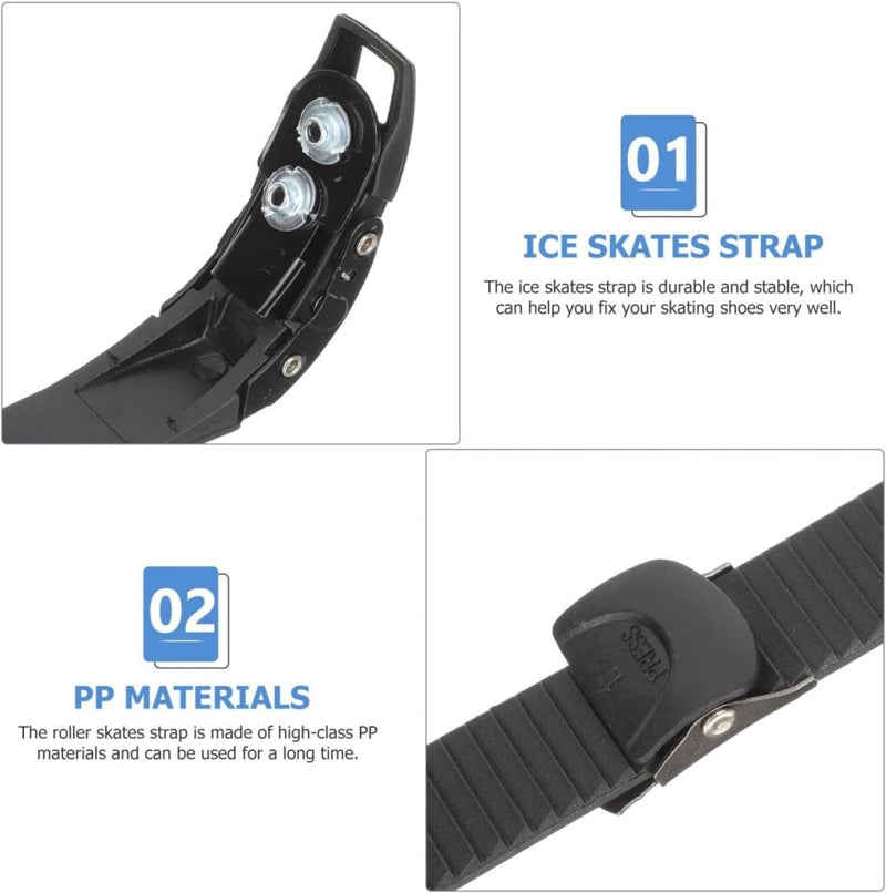 Laad afbeelding in Galerijviewer, Yardwe Rolschaatsen gespriemen voor rolschaatsen, reservegespen voor professionele rolschaatsen, compatibel met inline skates en quad rolschaatsen, skating-accessoires - happygetfit.com
