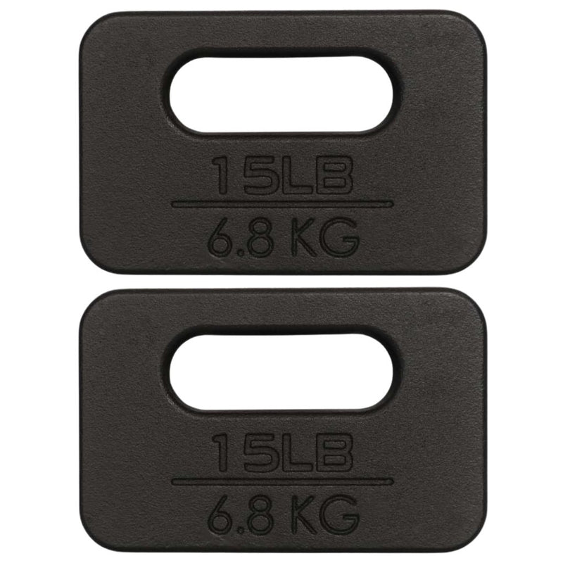 Load image into Gallery viewer, Yes4All Cast Iron Rucking Weight for Backpack, Training Weight Plate with Ergonomic Rounded Handle, Protective Glossy Finish for Weighted Walking, Hiking, Rucking, Resistance Workout - happygetfit.com
