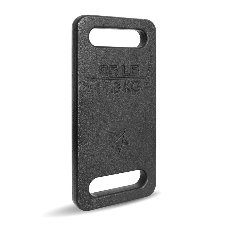 Load image into Gallery viewer, Yes4All Cast Iron Rucking Weight for Backpack, Training Weight Plate with Ergonomic Rounded Handle, Protective Glossy Finish for Weighted Walking, Hiking, Rucking, Resistance Workout - happygetfit.com

