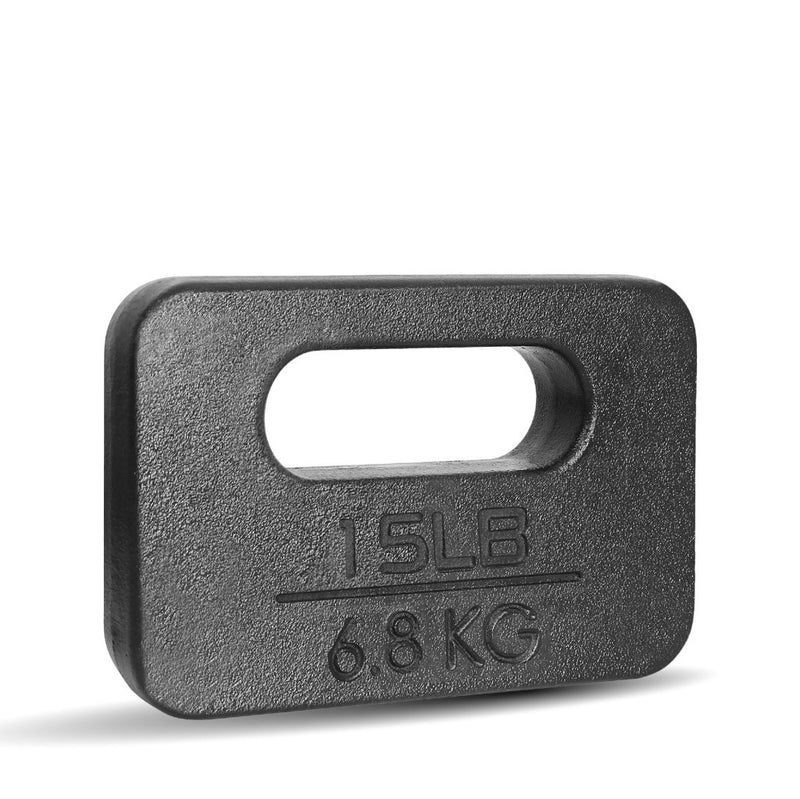 Load image into Gallery viewer, Yes4All Cast Iron Rucking Weight for Backpack, Training Weight Plate with Ergonomic Rounded Handle, Protective Glossy Finish for Weighted Walking, Hiking, Rucking, Resistance Workout - happygetfit.com
