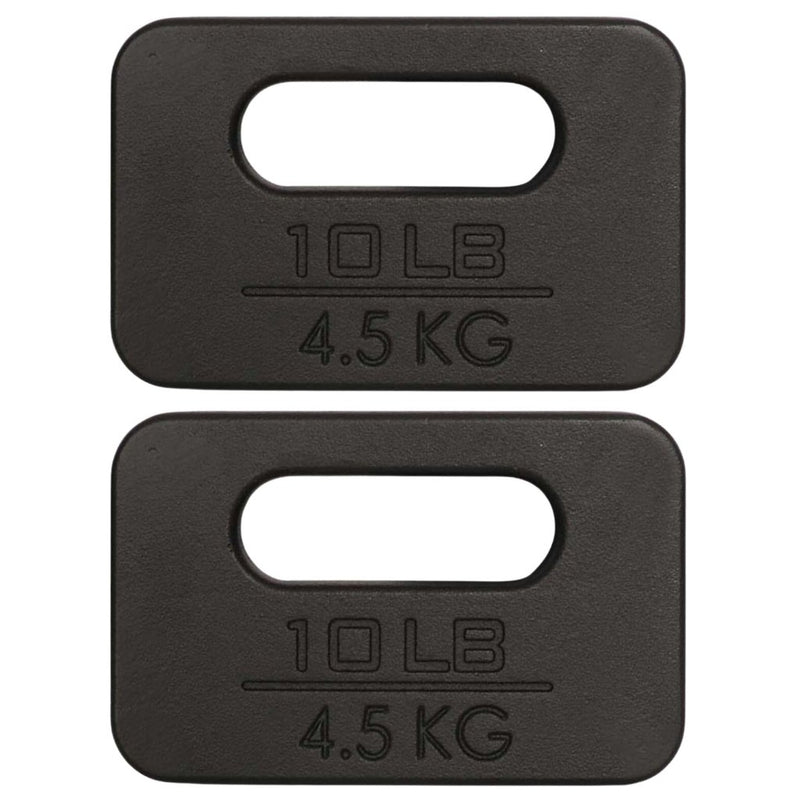 Load image into Gallery viewer, Yes4All Cast Iron Rucking Weight for Backpack, Training Weight Plate with Ergonomic Rounded Handle, Protective Glossy Finish for Weighted Walking, Hiking, Rucking, Resistance Workout - happygetfit.com
