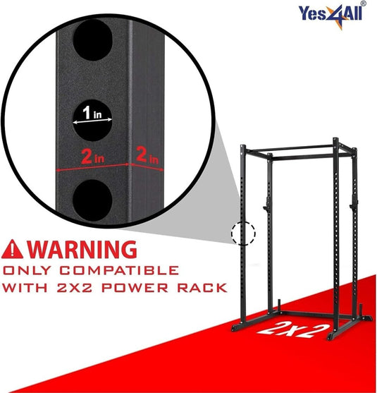 Yes4All Power Rack J-Hooks 2x2 + Weight Holder Attachment 2x2 - happygetfit.com