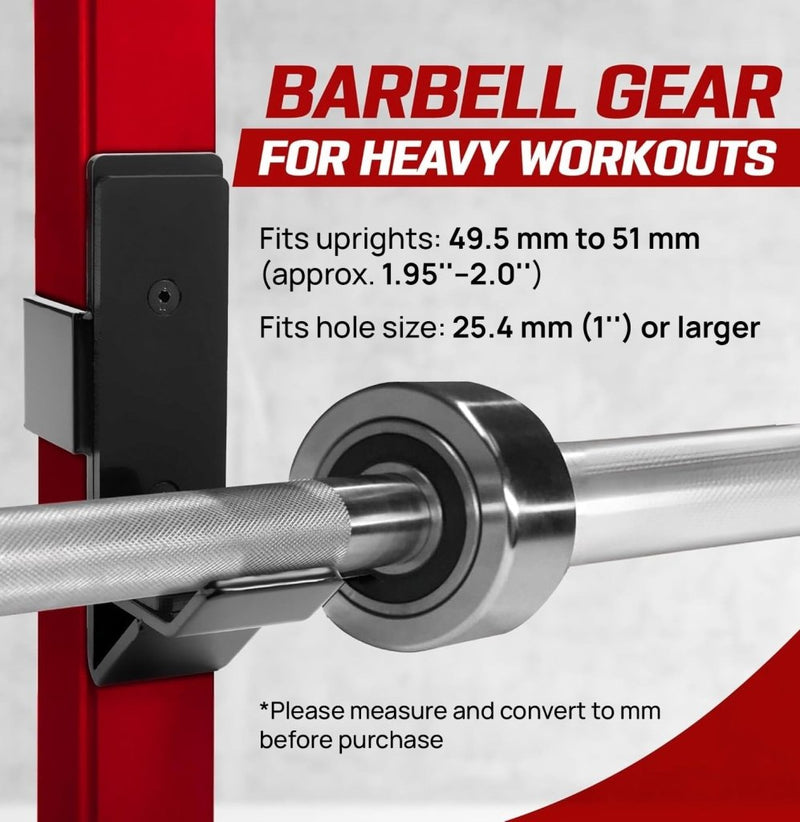 Laad afbeelding in Galerijviewer, Yes4All Power Rack J-Hooks 2x2 + Weight Holder Attachment 2x2 - happygetfit.com

