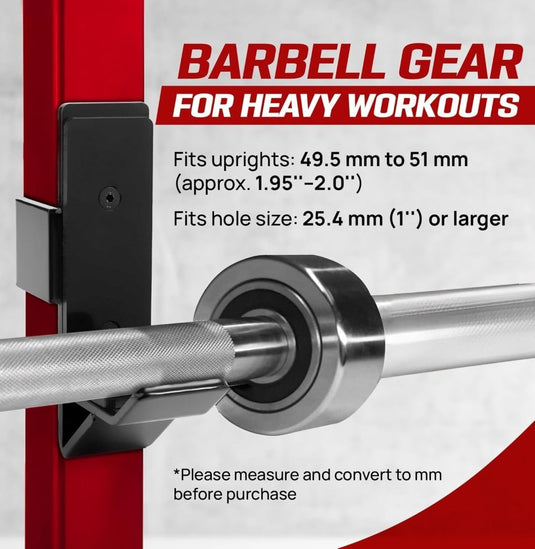 Yes4All Power Rack J-Hooks 2x2 + Weight Holder Attachment 2x2 - happygetfit.com