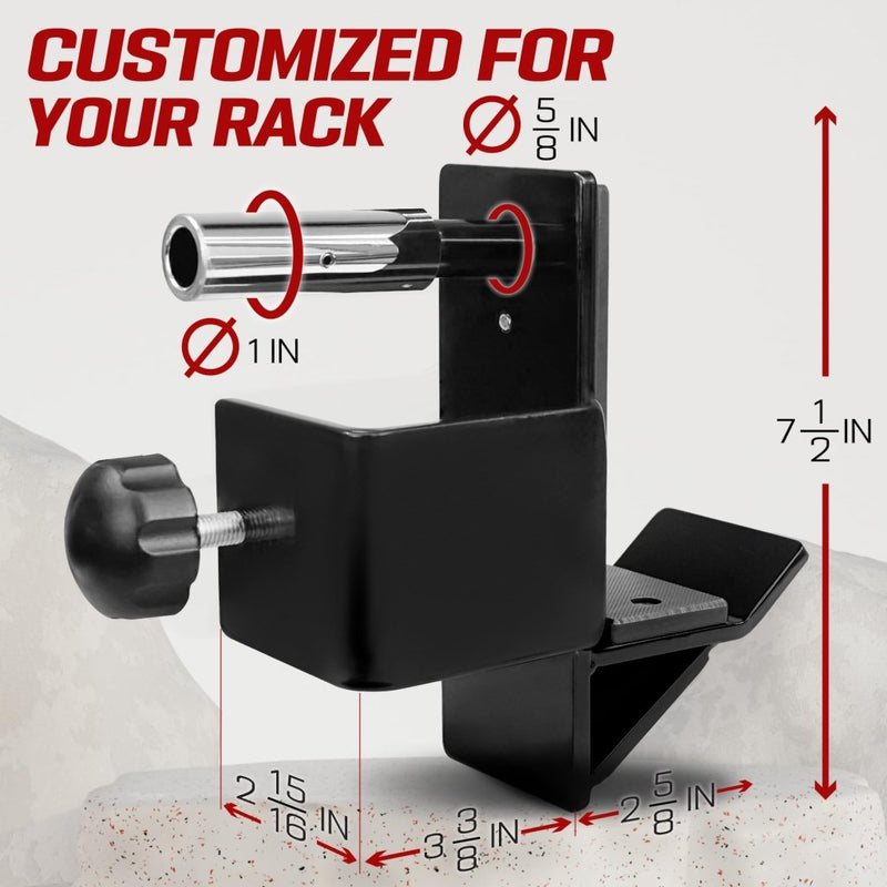 Laad afbeelding in Galerijviewer, Yes4All Power Rack J-Hooks 2x2 + Weight Holder Attachment 2x2 - happygetfit.com
