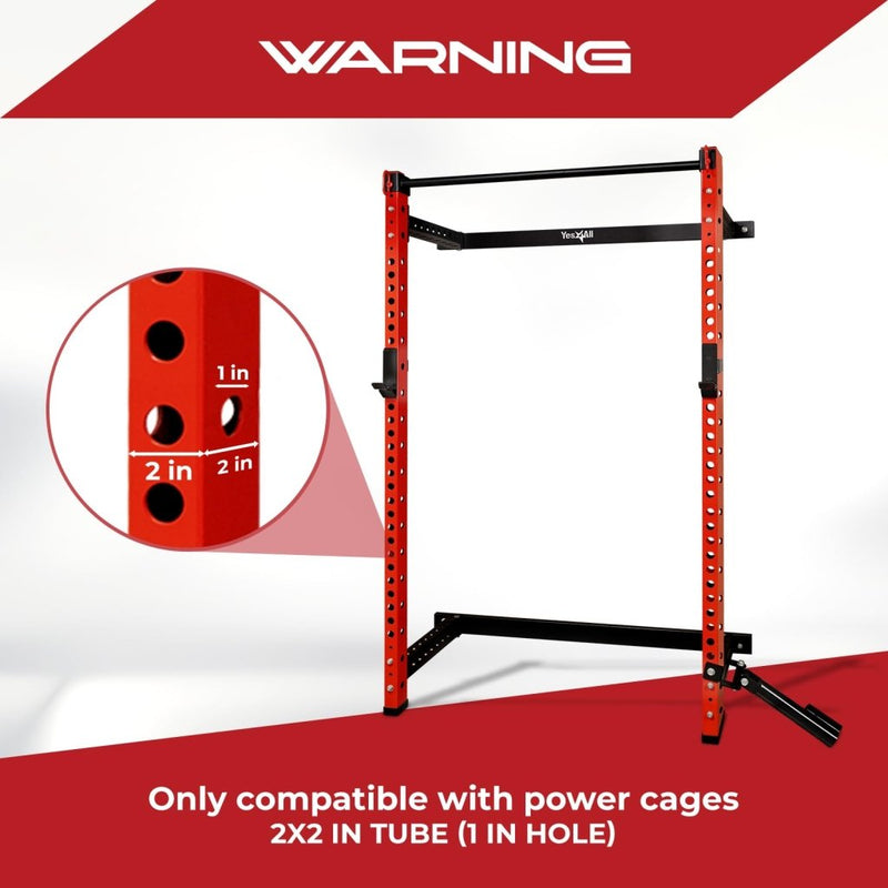 Laad afbeelding in Galerijviewer, Yes4All Power Rack J-Hooks 2x2 + Weight Holder Attachment 2x2 - happygetfit.com
