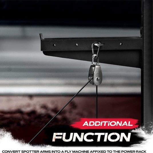 Yes4All Power Rack J-Hooks 2x2 + Weight Holder Attachment 2x2 - happygetfit.com