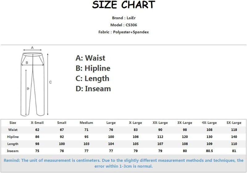 Laad afbeelding in Galerijviewer, Bekijk de maattabel voor het merk LaiEr, model C5306, high-waist polyester-spandex broek. Verkrijgbaar van X-Small tot 5X-Large met metingen in centimeters voor taille, heuplijn, lengte en binnenbeenlengte. Ideaal voor yogaliefhebbers die op zoek zijn naar perfecte buikcontrole en comfort.
