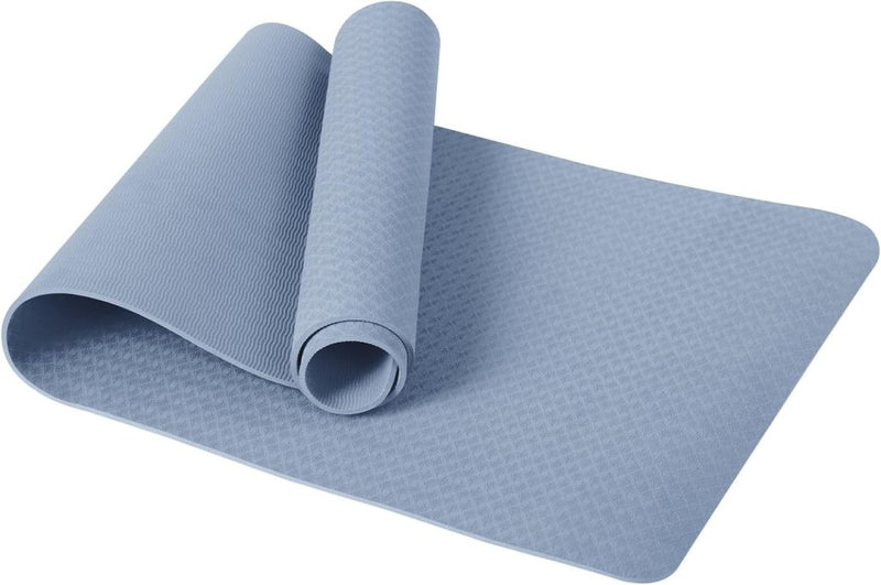 Chargez l'image dans la visionneuse de la galerie, Yogamat 183 x 61 cm – 6 mm dik – antislip TPE sportmat met draagriem voor yoga, pilates, fitness en workout - happygetfit.com
