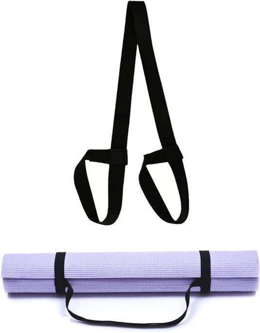 Yogamat draagriem verstelbaar zwart - happygetfit.com