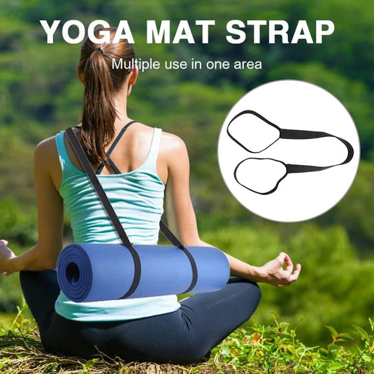 Yogamat draagriem verstelbaar zwart - happygetfit.com