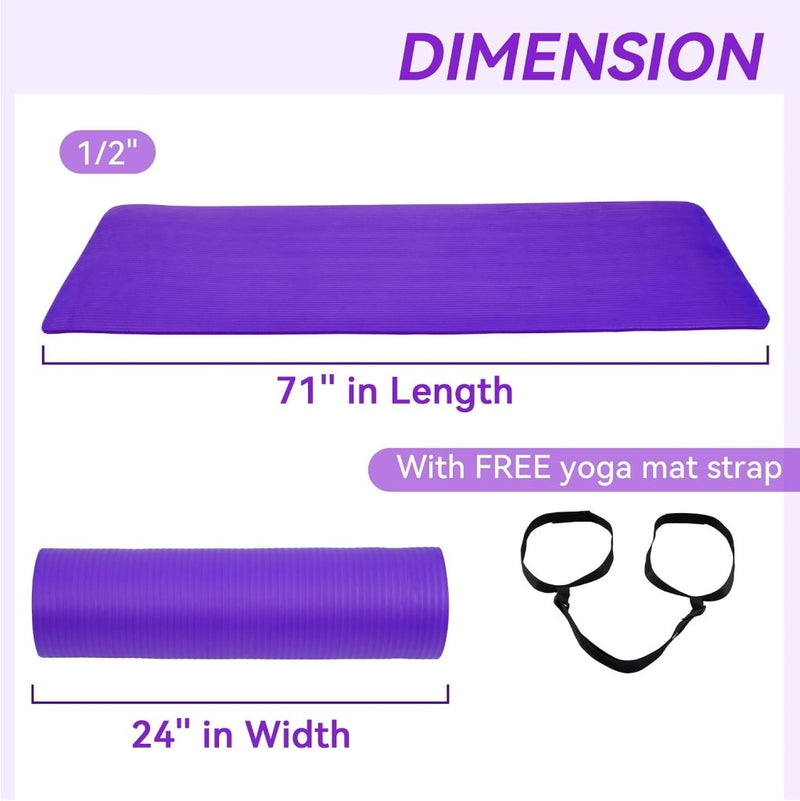 Chargez l'image dans la visionneuse de la galerie, Yogamat NBR antislip groen met draagriem - happygetfit.com
