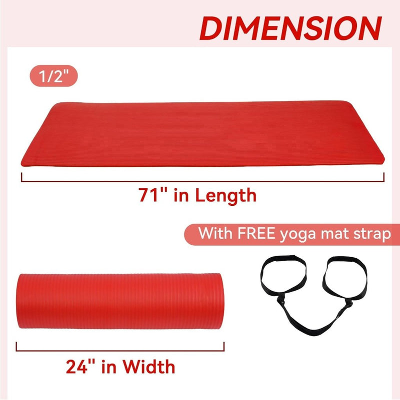 Chargez l'image dans la visionneuse de la galerie, Yogamat NBR antislip groen met draagriem - happygetfit.com
