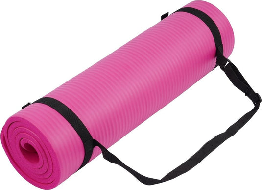 Yogamat NBR antislip groen met draagriem - happygetfit.com