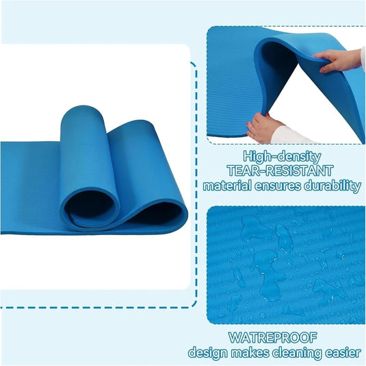 Yogamat NBR antislip groen met draagriem - happygetfit.com