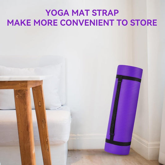 Yogamat NBR antislip groen met draagriem - happygetfit.com