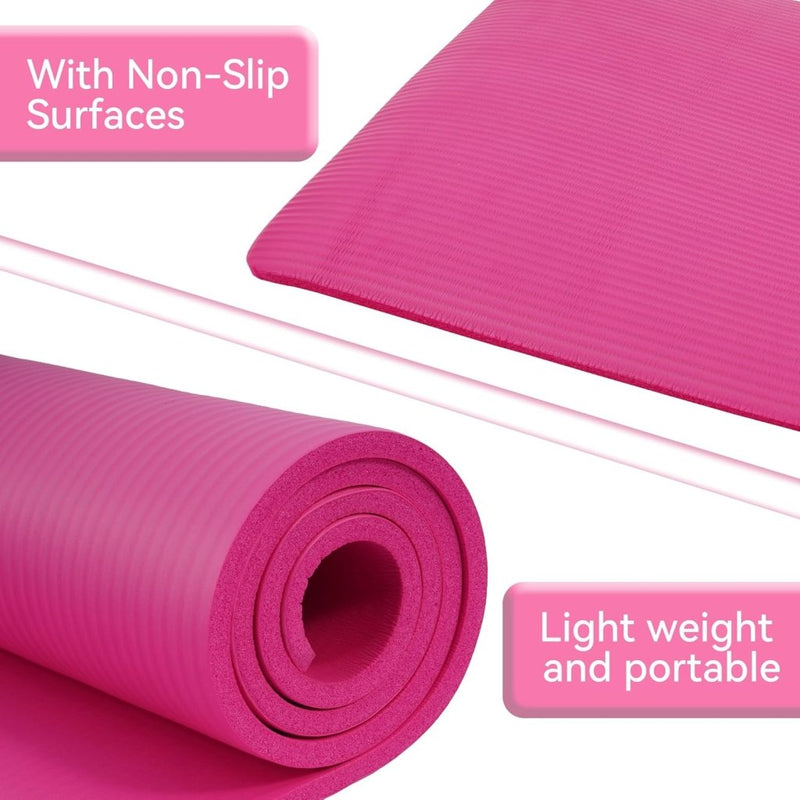 Chargez l'image dans la visionneuse de la galerie, Yogamat NBR antislip groen met draagriem - happygetfit.com
