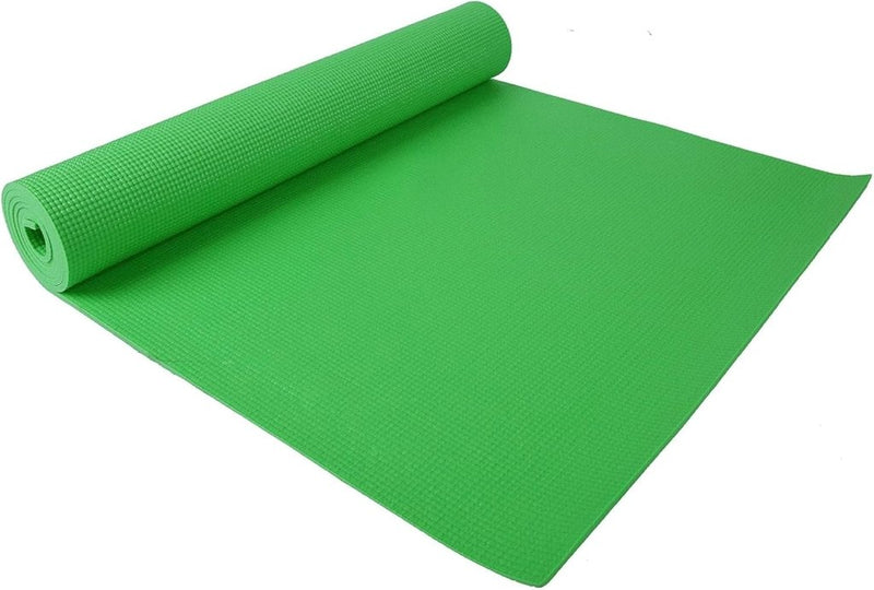 Load image into Gallery viewer, Yogamat schuim antislip 6 mm groen met draagriem - happygetfit.com
