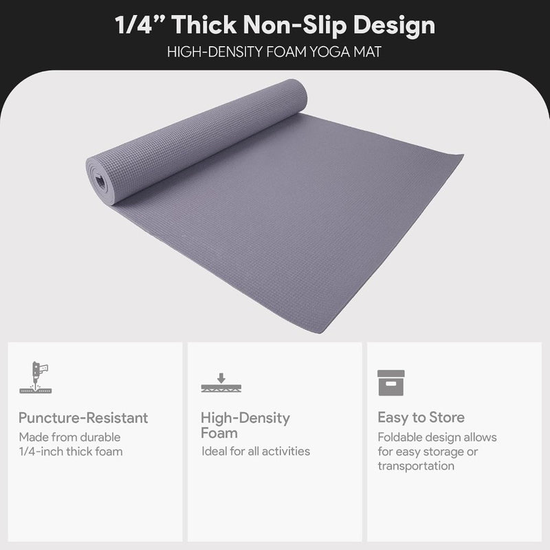 Load image into Gallery viewer, Yogamat schuim antislip 6 mm groen met draagriem - happygetfit.com
