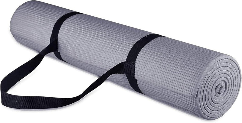 Load image into Gallery viewer, Yogamat schuim antislip 6 mm groen met draagriem - happygetfit.com
