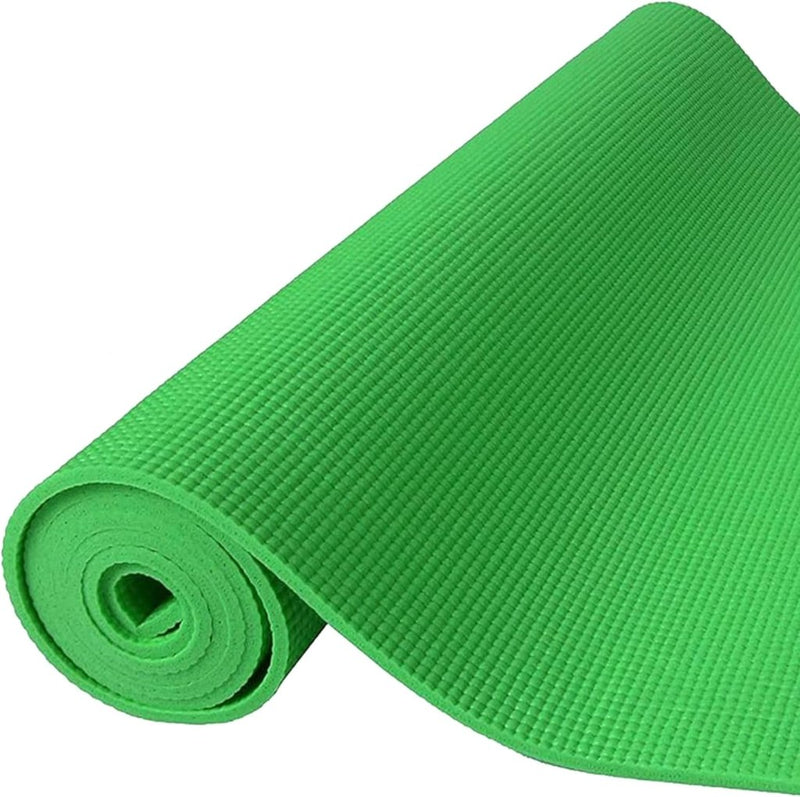 Load image into Gallery viewer, Yogamat schuim antislip 6 mm groen met draagriem - happygetfit.com
