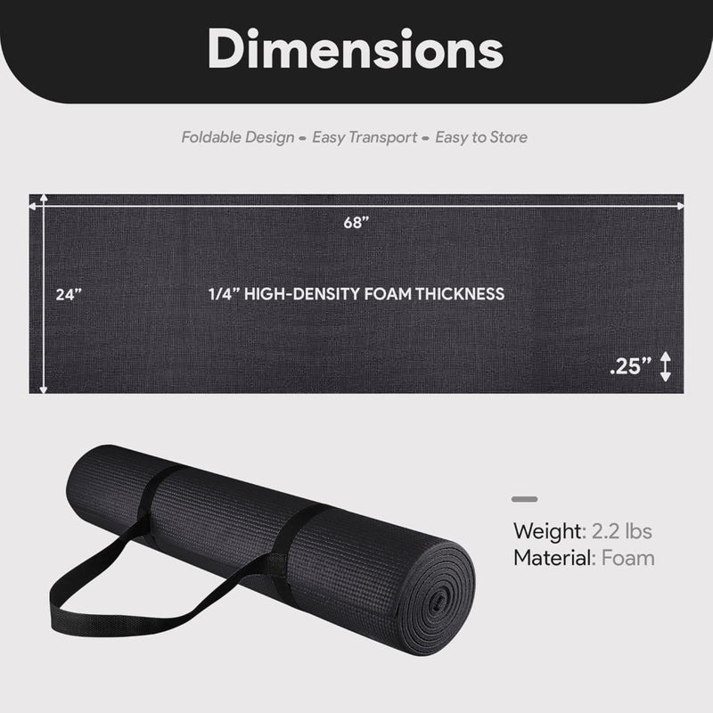 Load image into Gallery viewer, Yogamat schuim antislip 6 mm groen met draagriem - happygetfit.com
